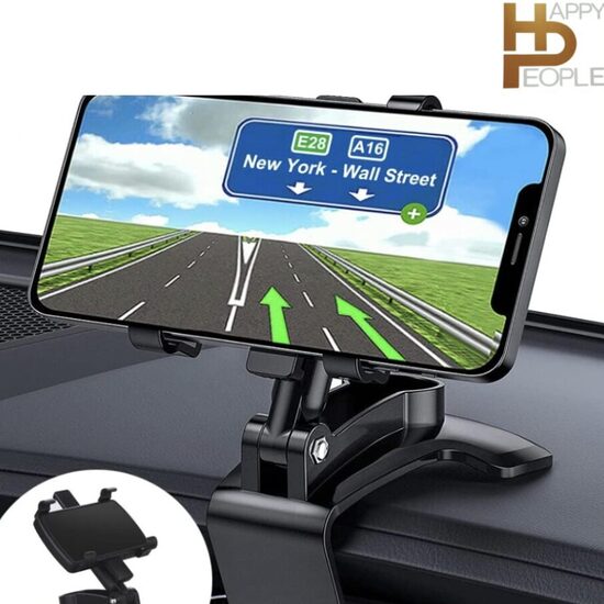 360 laipsnių kampu besisukantis telefono laikiklis